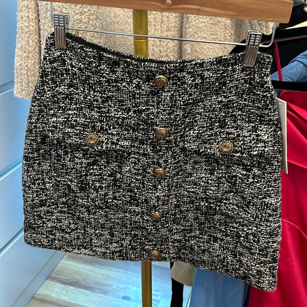 Aqua tweed skirt size small - NWT Msrp $78